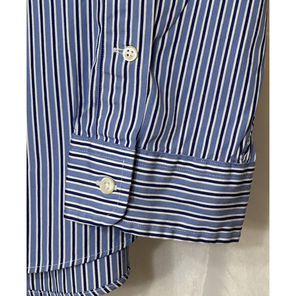 Ralph Lauren Shirt Men's XXL Blue Striped Button Up/ Down Classic Fit Pony Logo - Picture 5 of 13